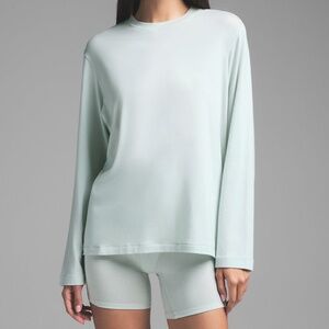 Skims Boyfriend Long Sleeve Tee — Size XXS